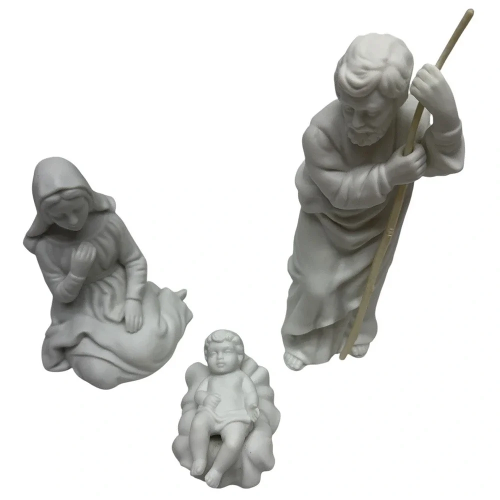 VTG Avon Nativity Collectibles Christmas Figures Holy‎ Family 3 Piece Set 1981